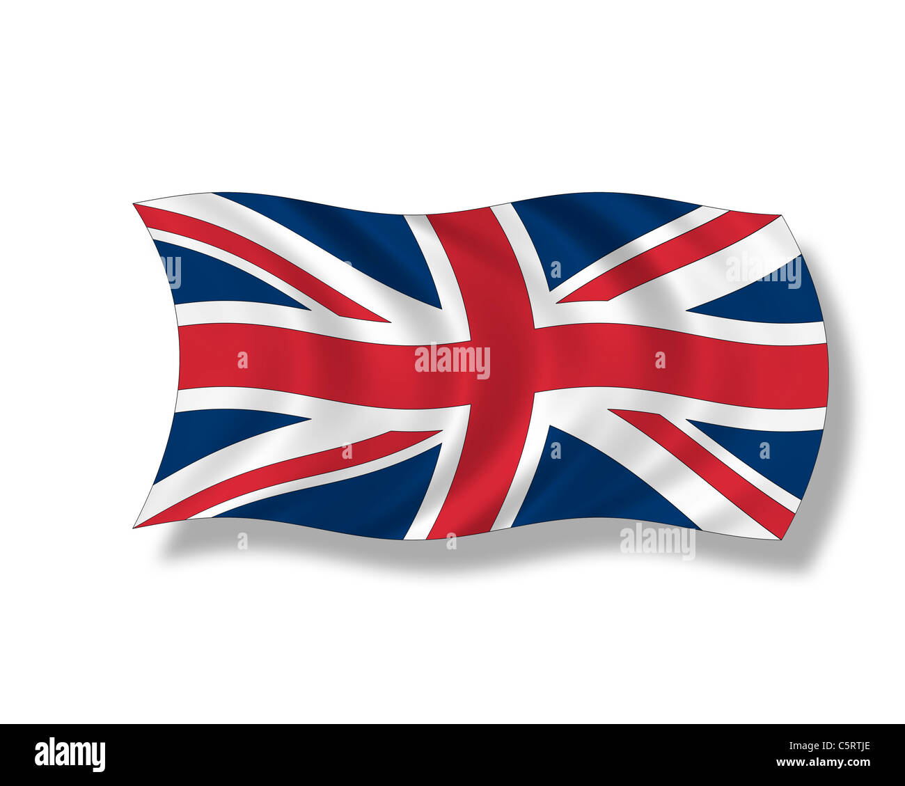 Abbildung, Flagge von Großbritannien Stockfoto