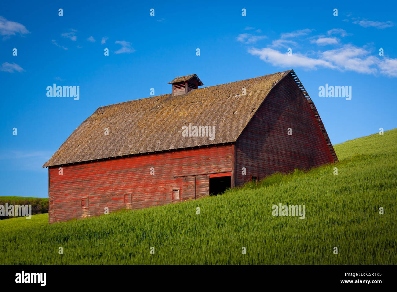 Scheune Gebäude im Bereich landwirtschaftliche Palouse des östlichen US-Bundesstaat Washington. Stockfoto
