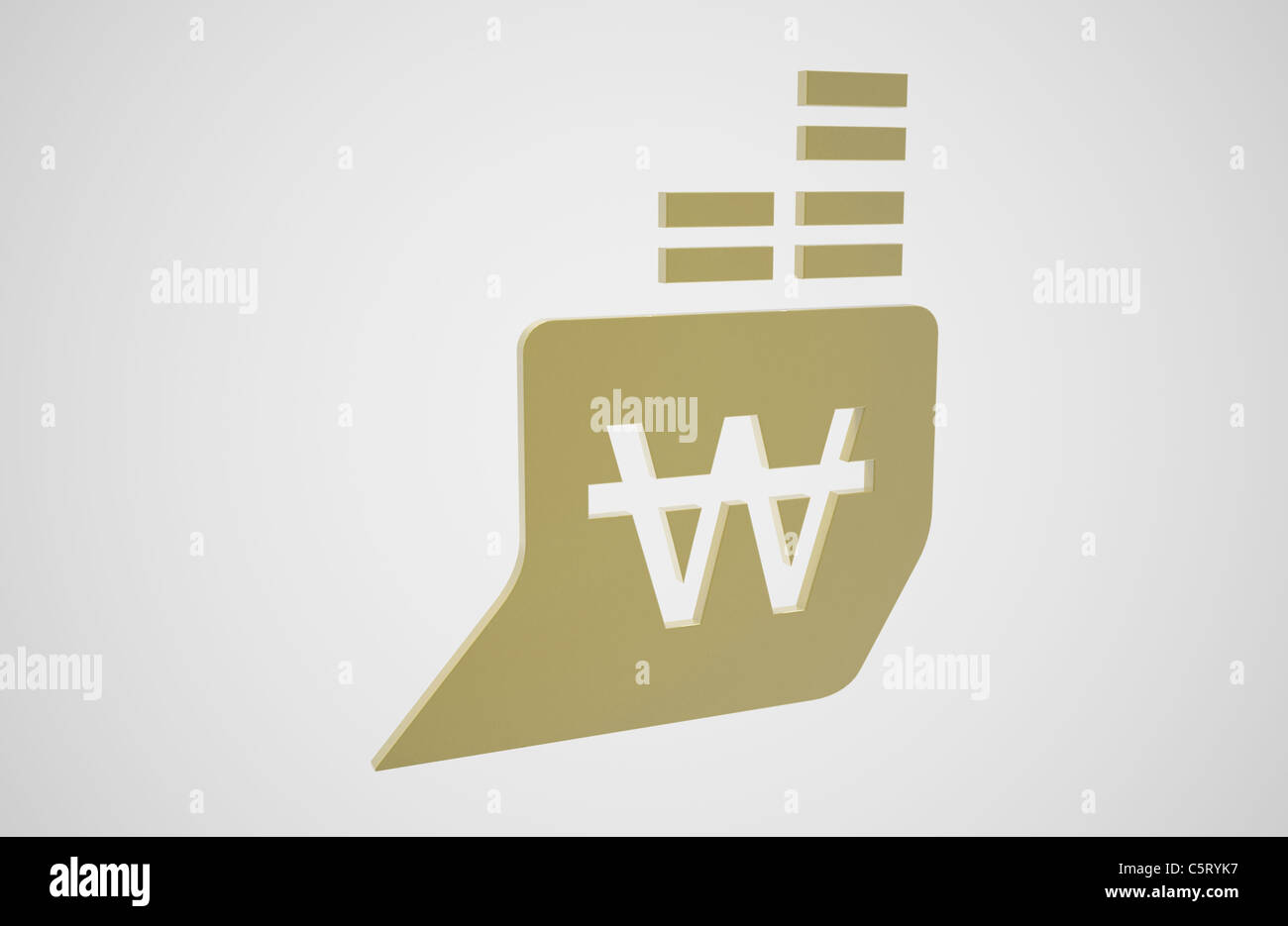 Symbol des Geldes Stockfoto