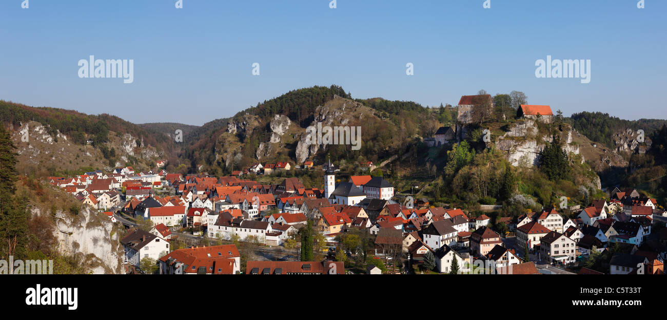 Deutschland, Bayern, Franken, Oberfranken, Fränkische Schweiz, Pottenstein, Stadt Stockfoto