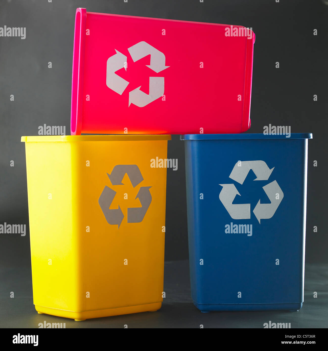 Recycling-Behälter Stockfoto