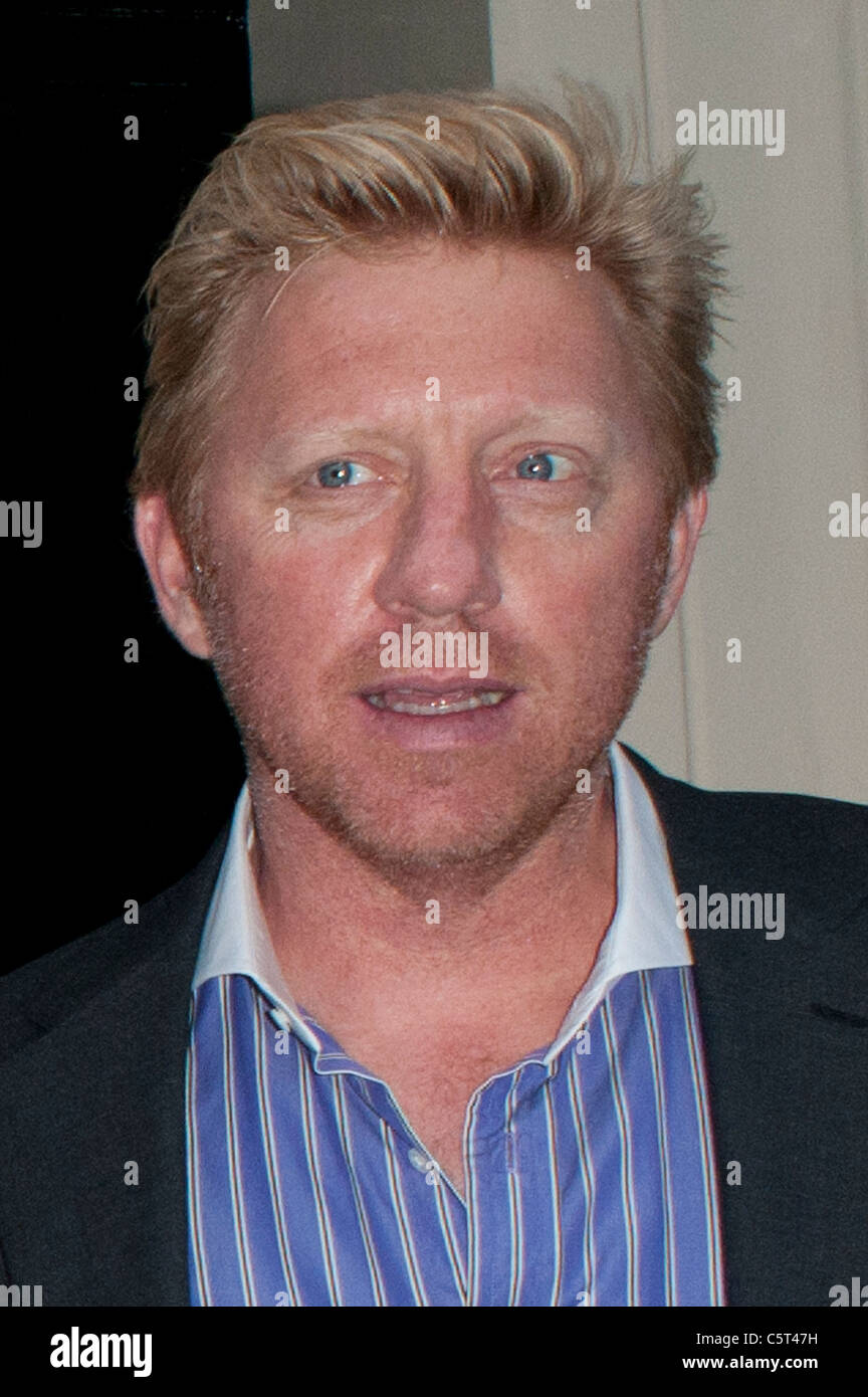Boris Becker Kopfschuss 2011 - Bild Copyright Hollywood Kopfschüsse Stockfoto