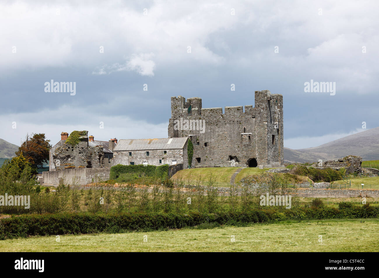 Großbritannien, Nordirland, County Down, Anzeigen von Greencastle Stockfoto