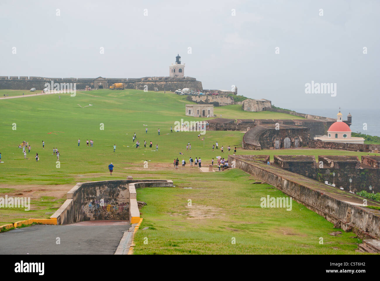 Festung in der Altstadt von San Juan. Stockfoto