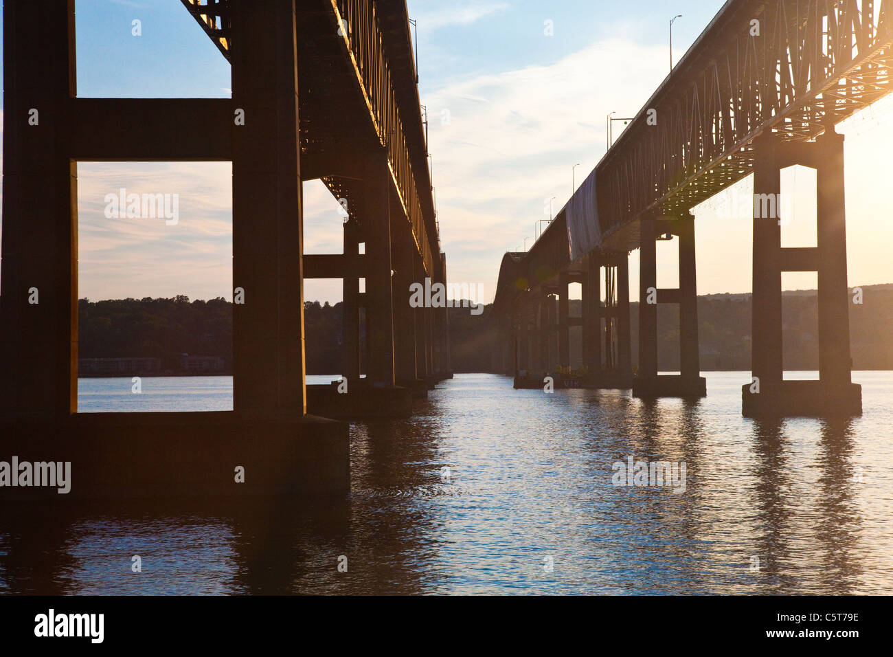 Brücken über den Hudson River im Hudson Valley, New York, USA Stockfoto
