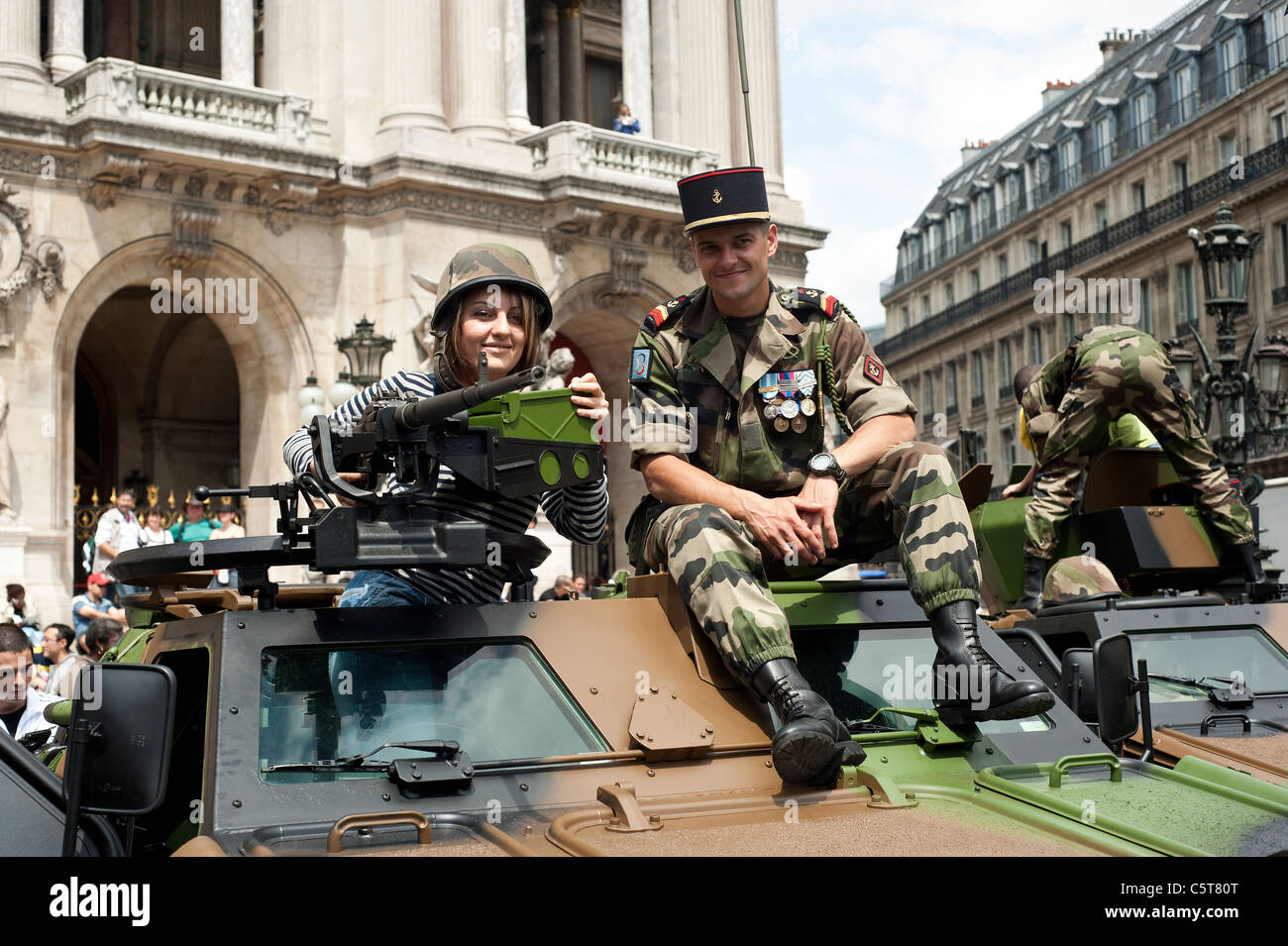 Paris, Frankreich - 14. Juli 2011 - Feierlichkeiten zum Nationalfeiertag. Stockfoto