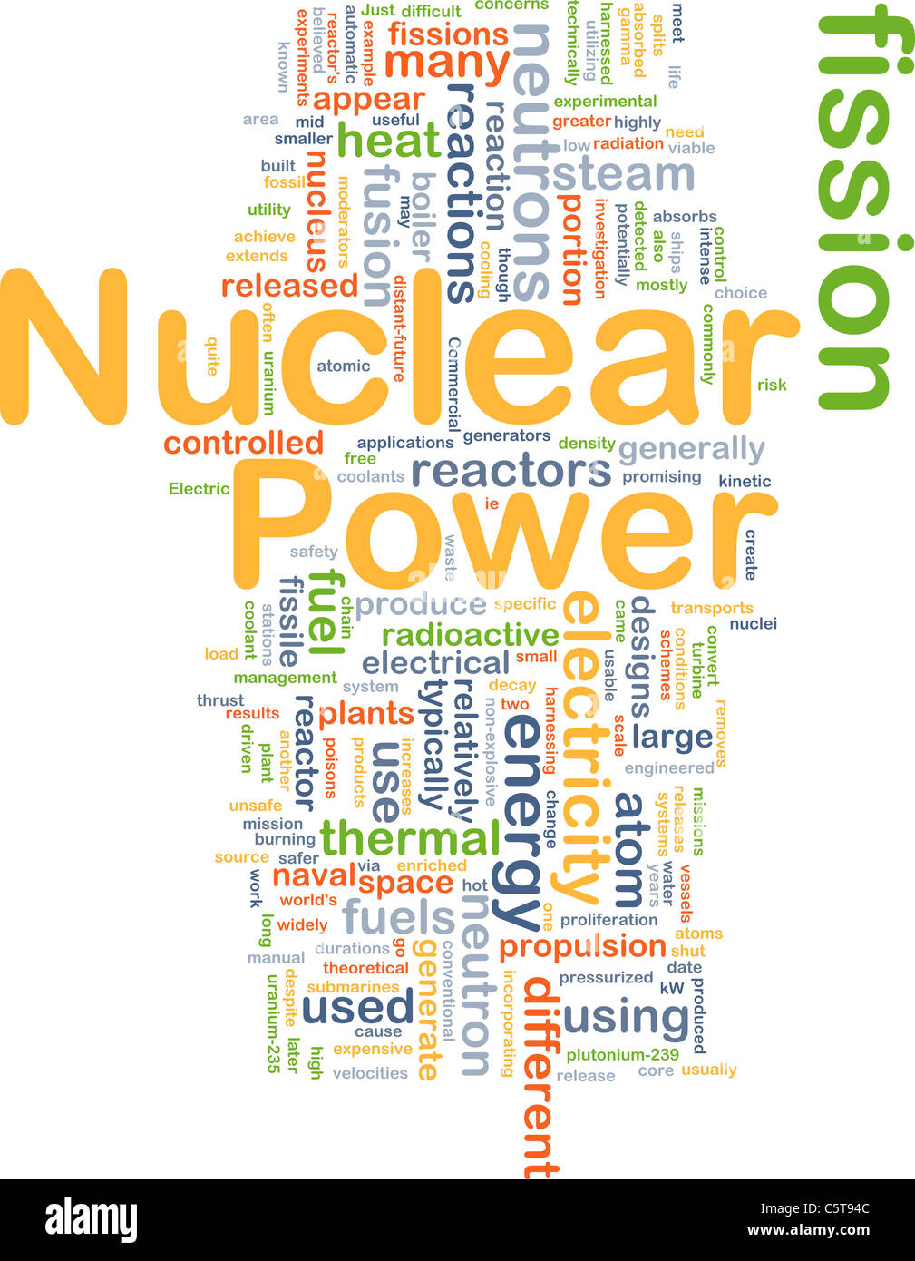 Hintergrund-Konzept-Illustration der Nuclear Power energy Stockfoto