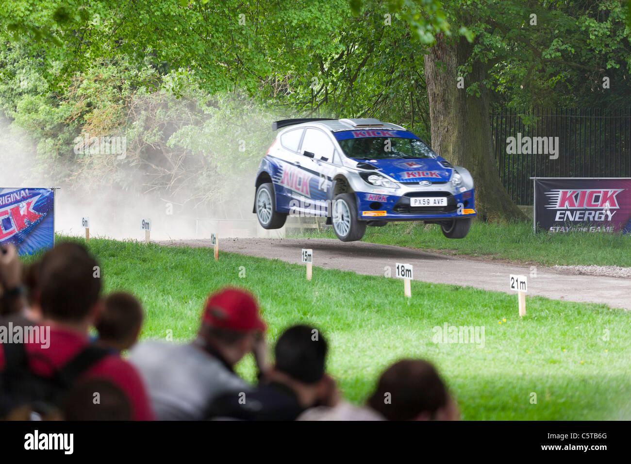 Ford Focus in Chatsworth Rallye Show-Veranstaltungen Stockfoto