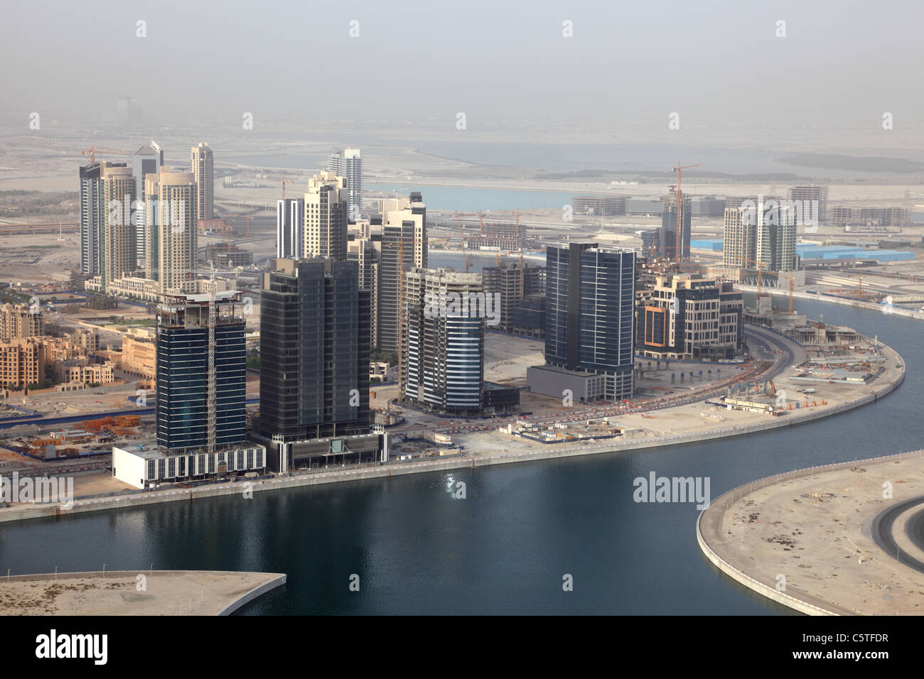 Bau in der Business Bay in Dubai, Vereinigte Arabische Emirate Stockfoto