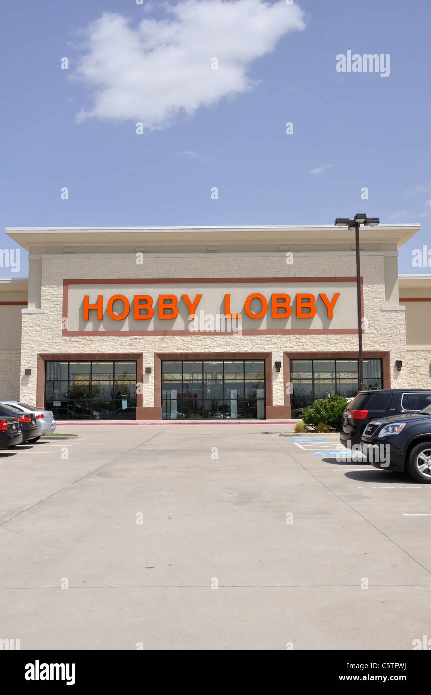 Hobby Lobby Handwerk-Versorgungsmaterial-Speicher, Frisco, Texas, USA Stockfoto