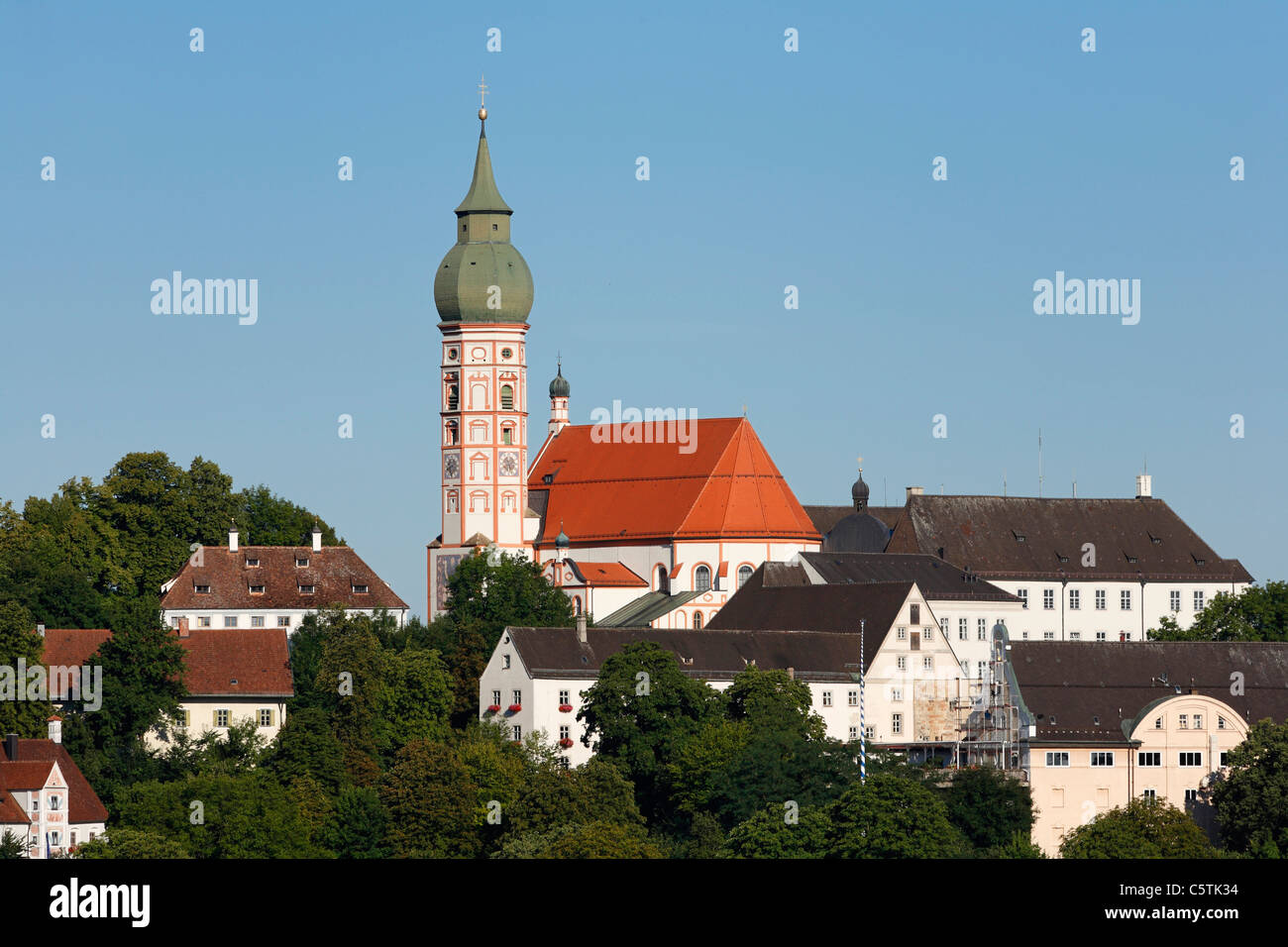 Deutschland, Bayern, Oberbayern, Blick auf Kloster andechs Stockfoto