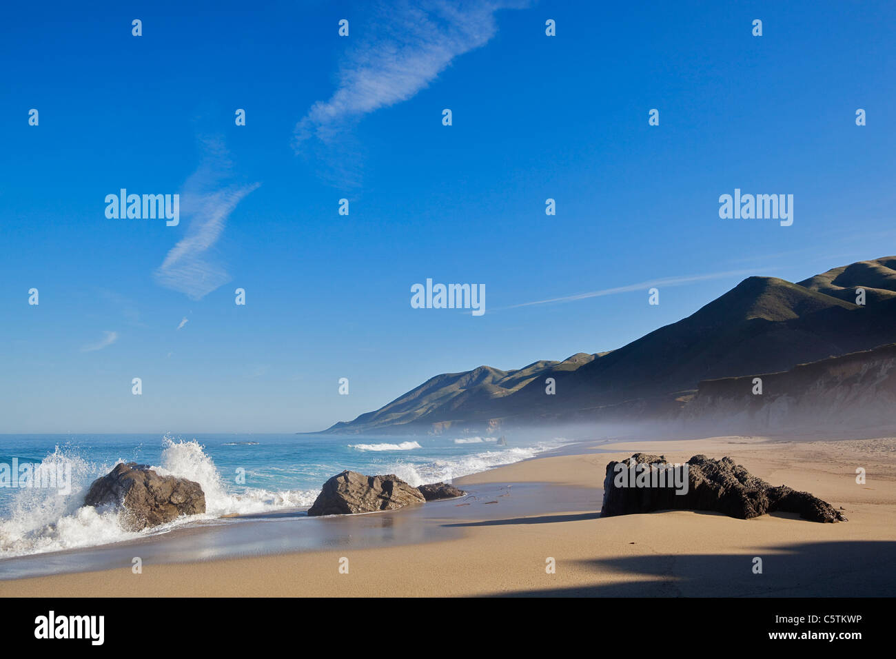 USA, California, Deserted Strand Stockfoto