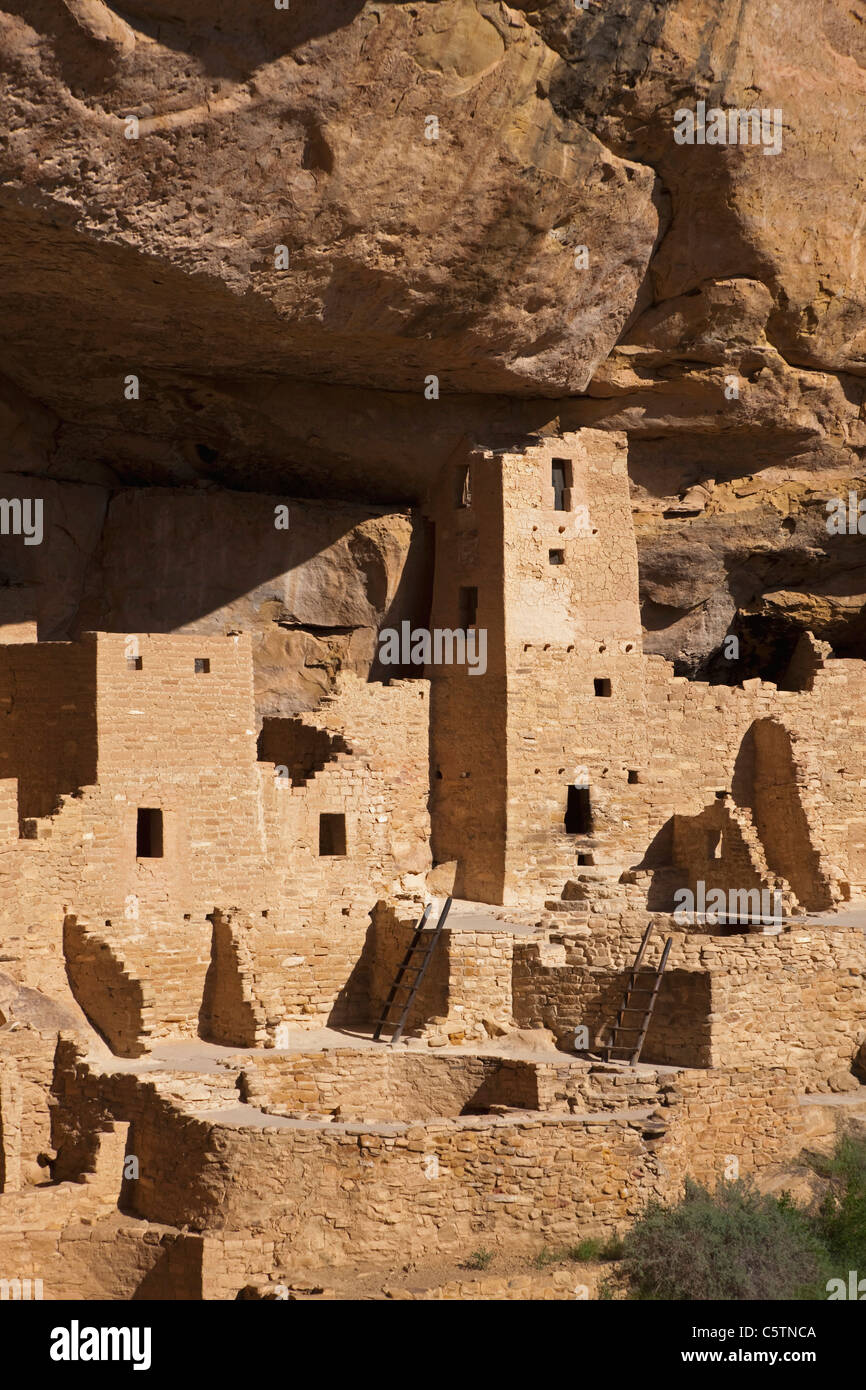 USA, Colorado, Mesa Verde National Park Square Tower House Stockfoto