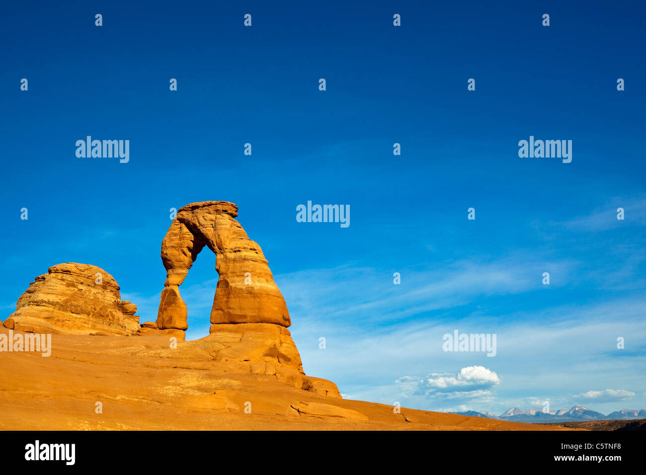 USA, Utah, Arches-Nationalpark, Delicate Arch Stockfoto