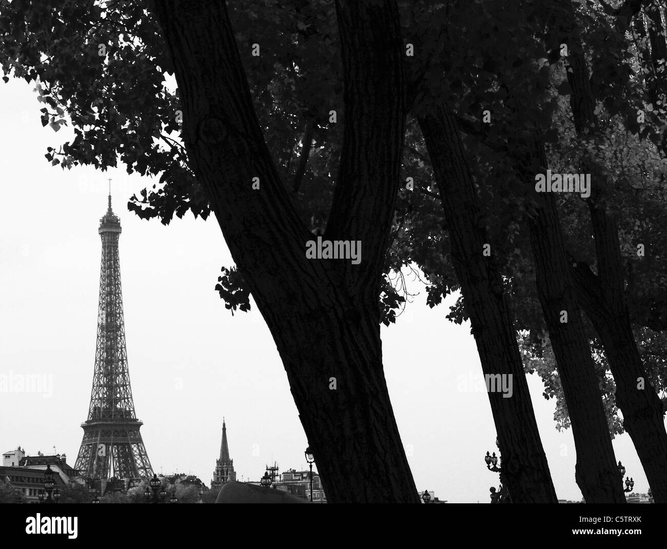 Paris, Eiffelturm, Tour Eiffel, Frankreich Stockfoto