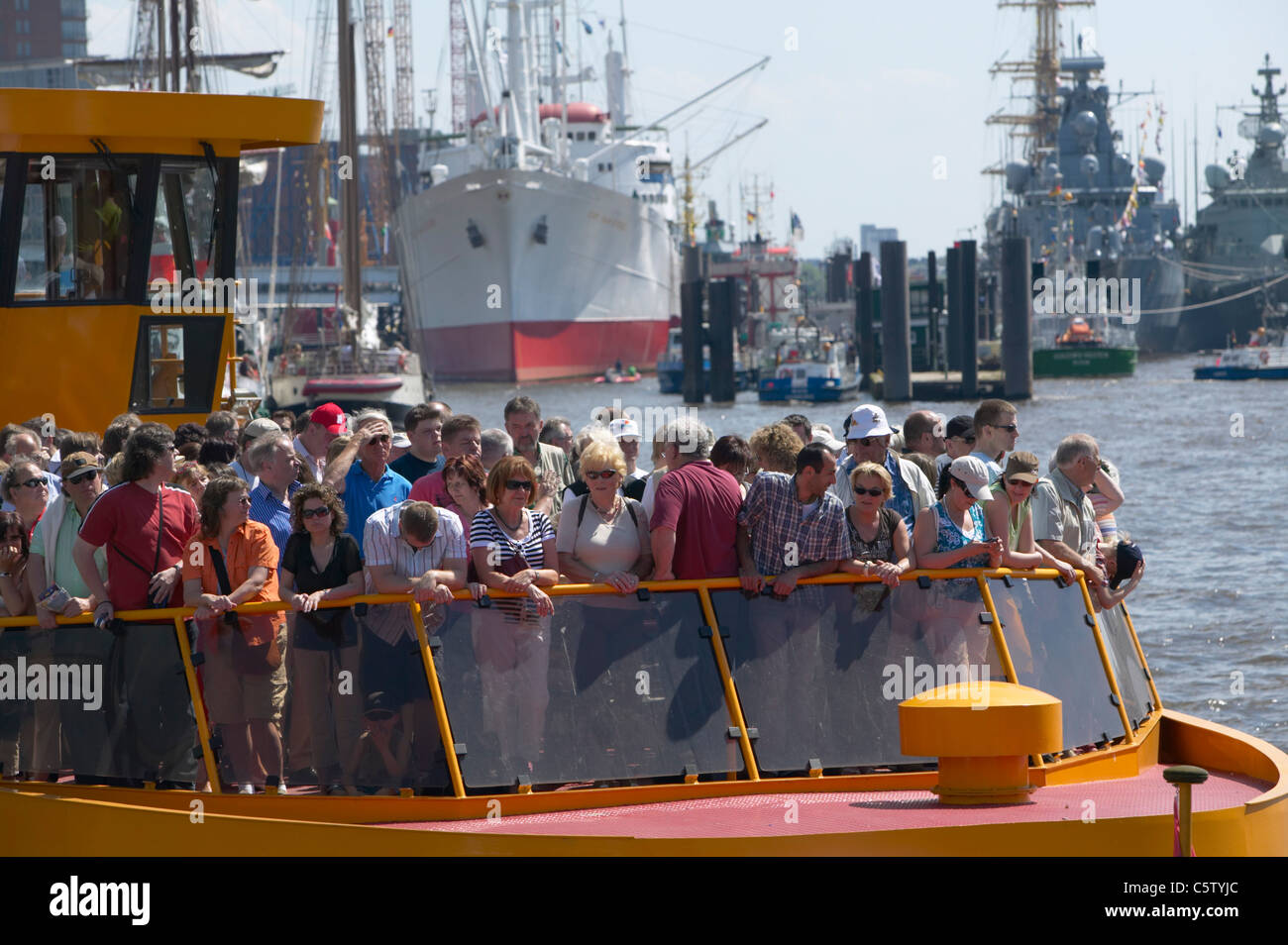 Deutschland, Hamburg, Hafen Fähre Stockfoto