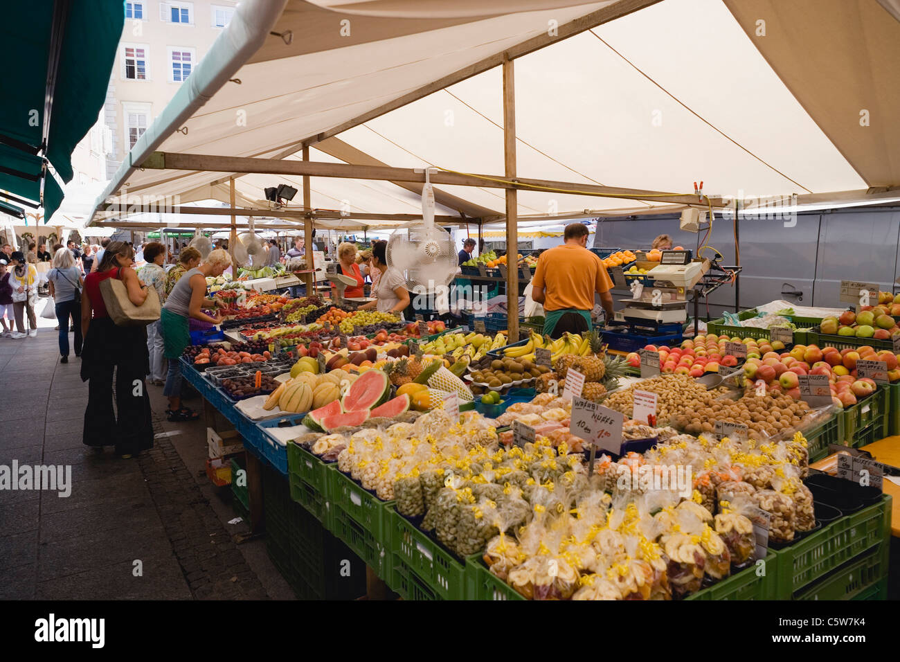 Österreich, Salzburg, Bauernmarkt Stockfoto