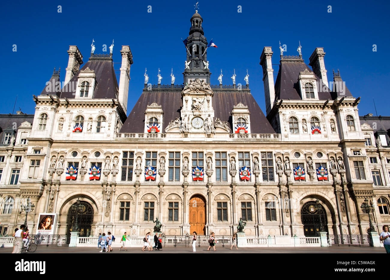 Frankreich, Paris, Rathaus Stockfoto