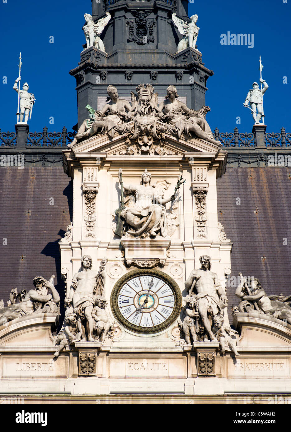 Frankreich, Paris, Rathaus Stockfoto