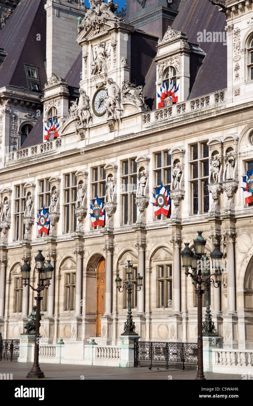 Frankreich, Paris, Rathaus Stockfoto