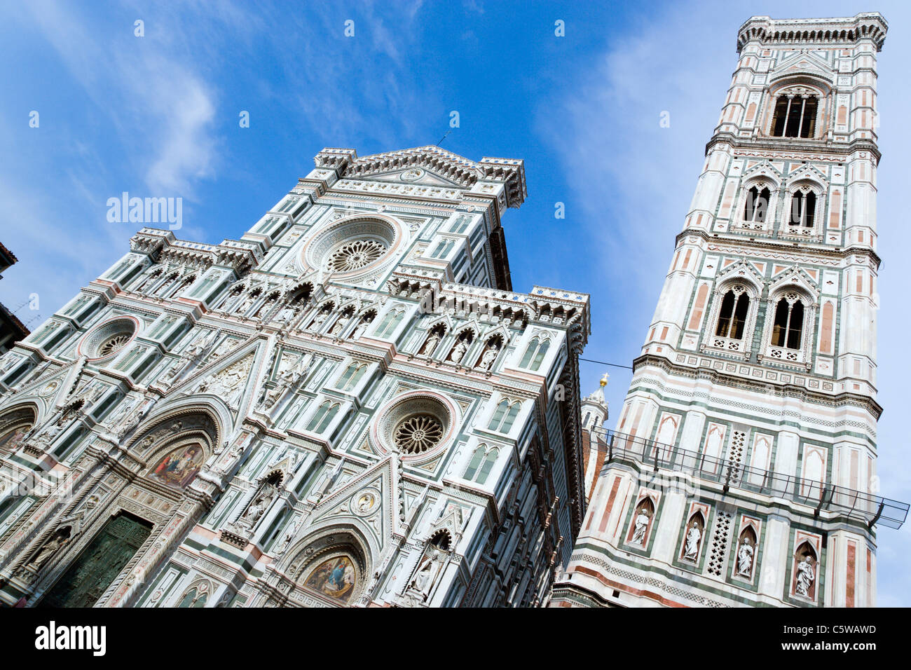 Italien, Toskana, Florenz, Kathedrale, Santa Maria del Fiore, niedrigen Winkel Ansicht Stockfoto