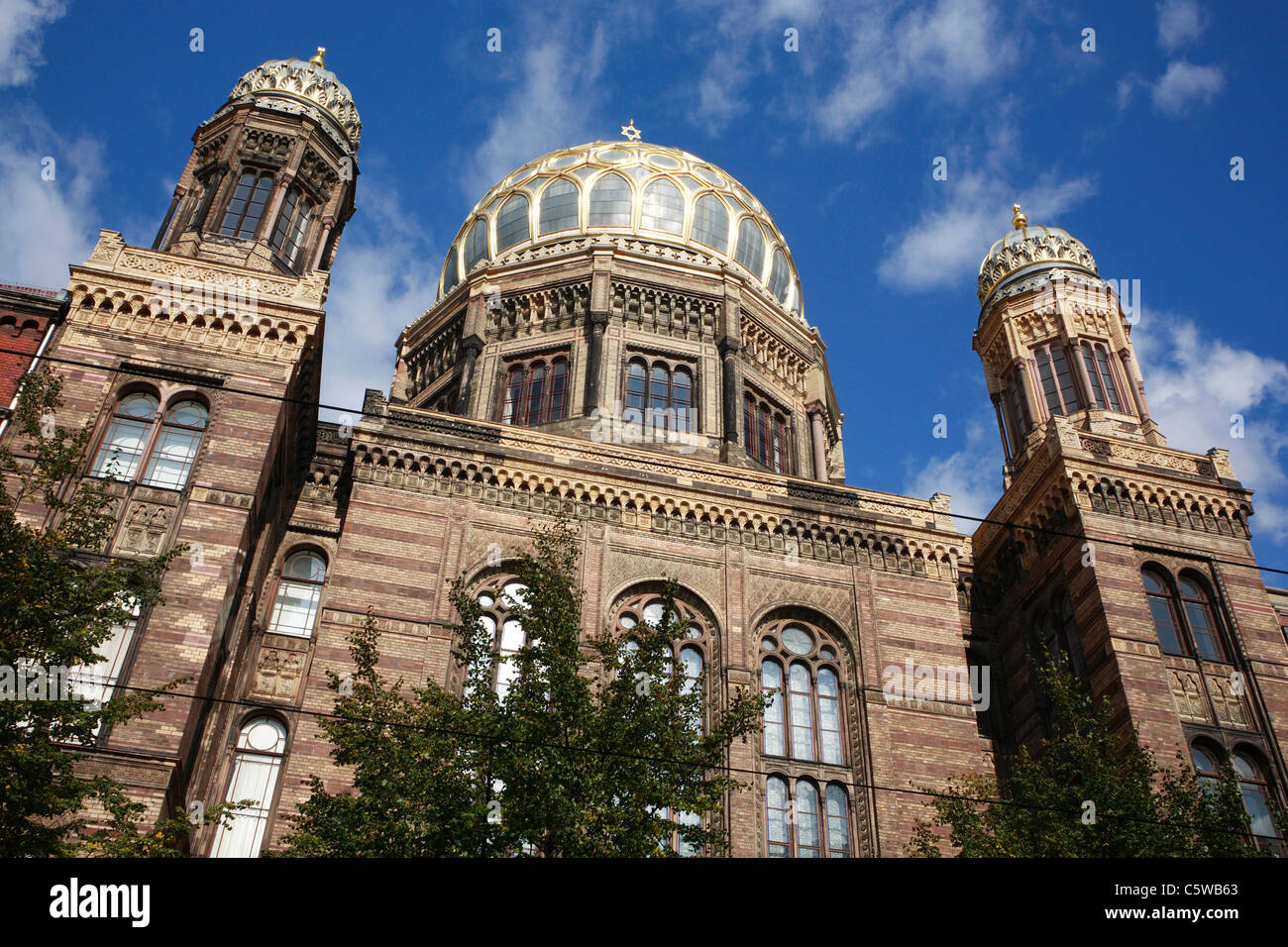 Deutschland, Berlin, neue Synagoge, niedrigen Winkel Ansicht Stockfoto