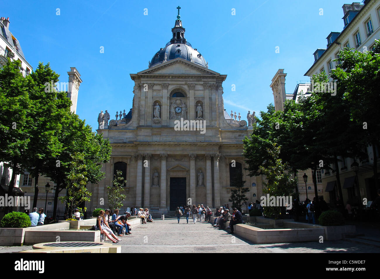 Der Sorbonne in Paris Stockfoto
