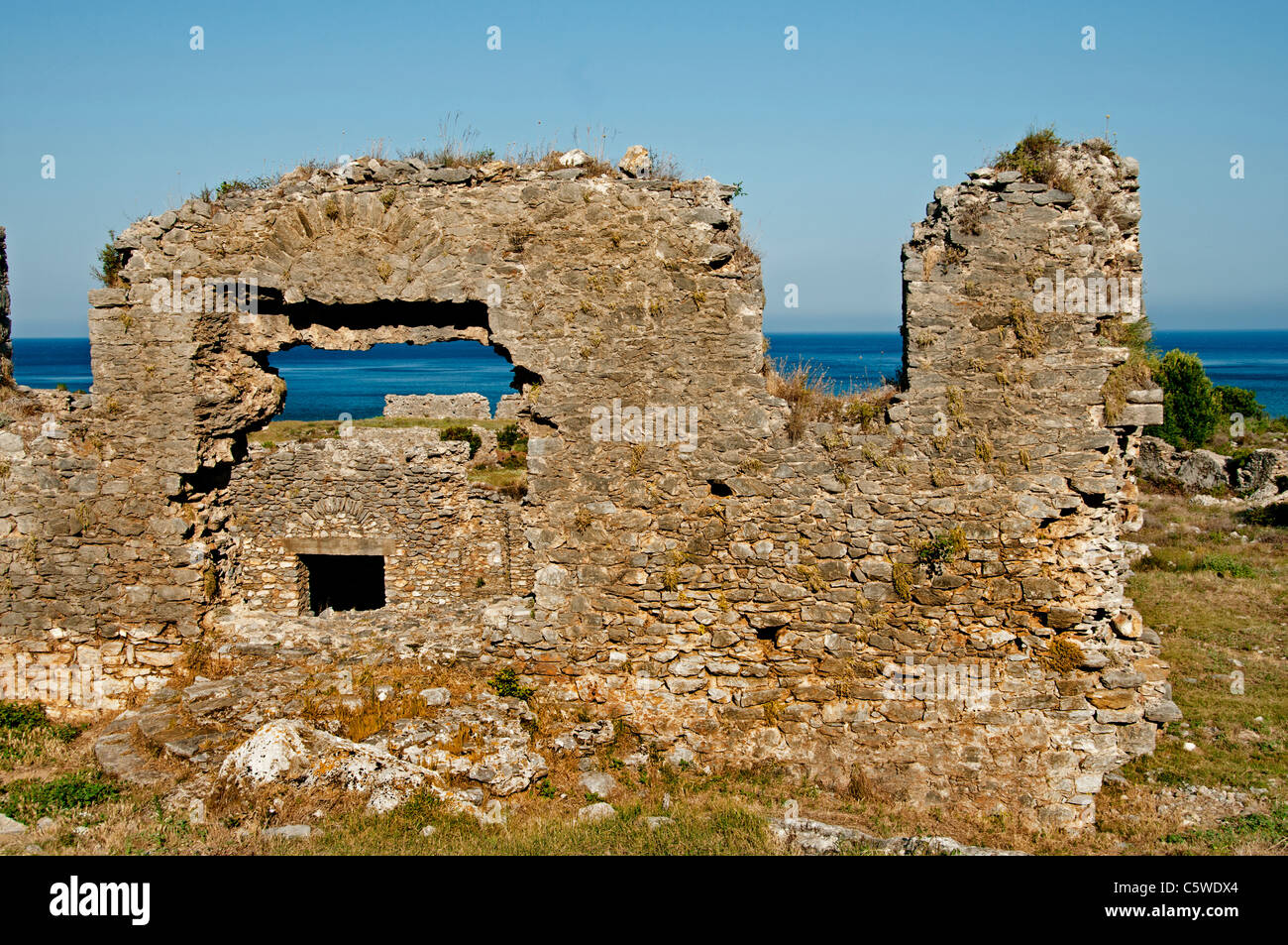 Anemurium Roman Provinz des rauhen Kilikien Türkei türkische Anamur Stockfoto