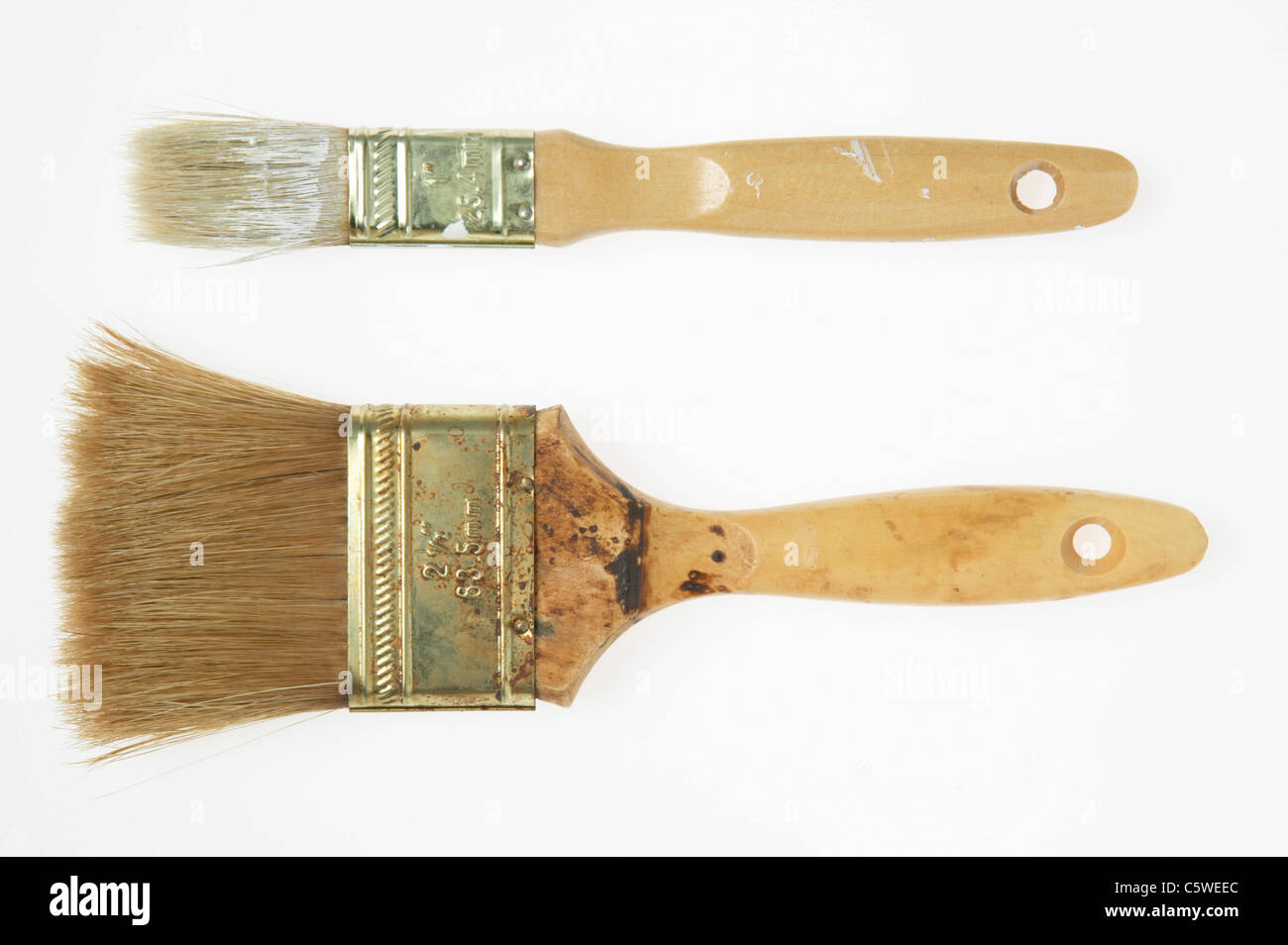 Pinsel, erhöhten Blick Stockfoto