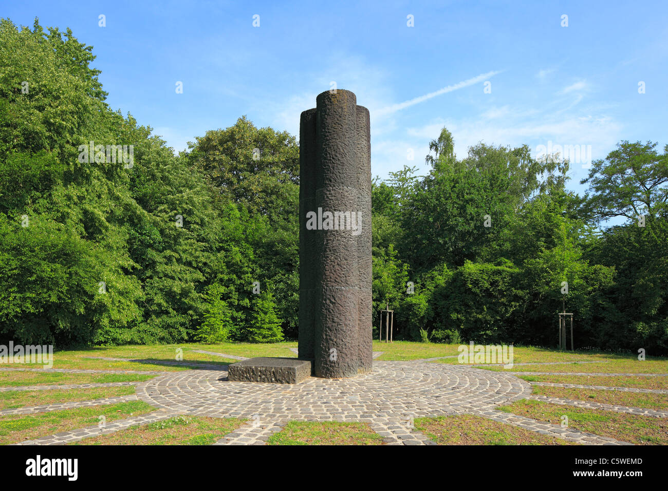 Denkmal Zur Erinnerung ein sterben Rittersturz-Konferenzen 1948 Und 1949 in Koblenz, Rheinland-Pfalz, sind Zur Staatsgruendung der Bundesrepublik Deut Stockfoto