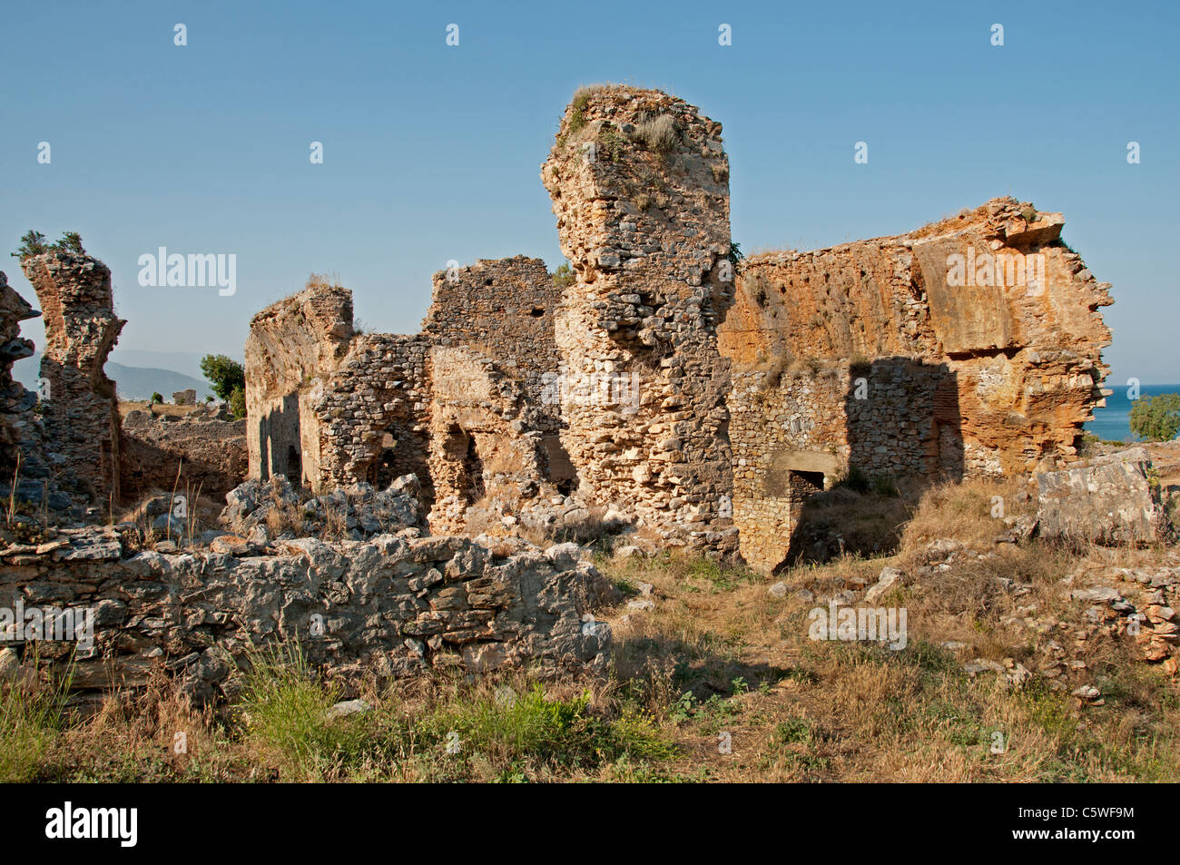 Anemurium Roman Provinz des rauhen Kilikien Türkei türkische Anamur Stockfoto