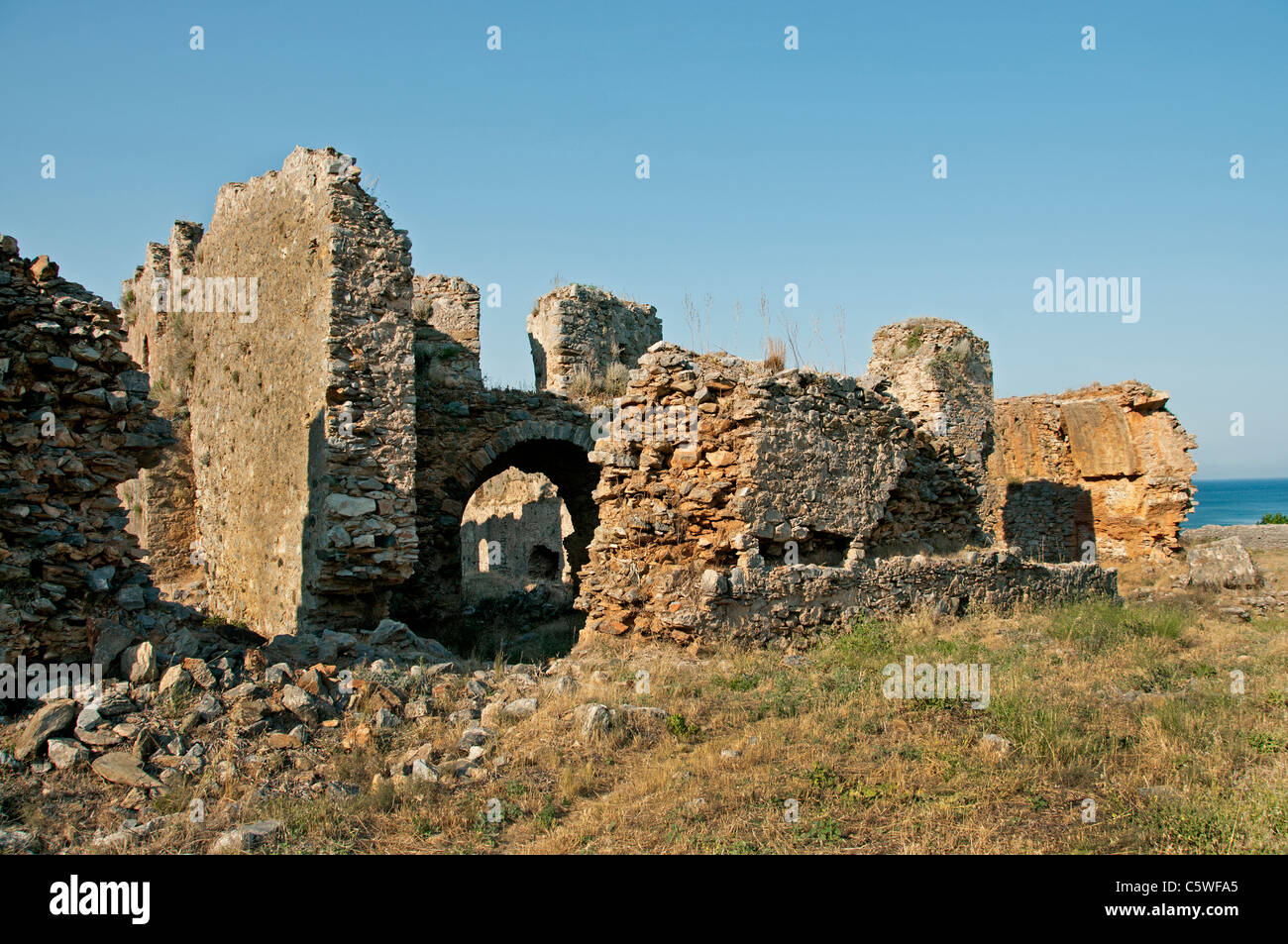 Anemurium Roman Provinz des rauhen Kilikien Türkei türkische Anamur Stockfoto
