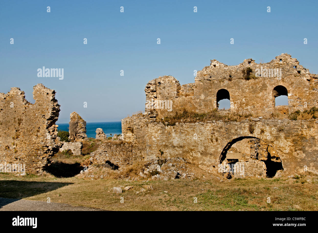 Anemurium Roman Provinz des rauhen Kilikien Türkei türkische Anamur Stockfoto