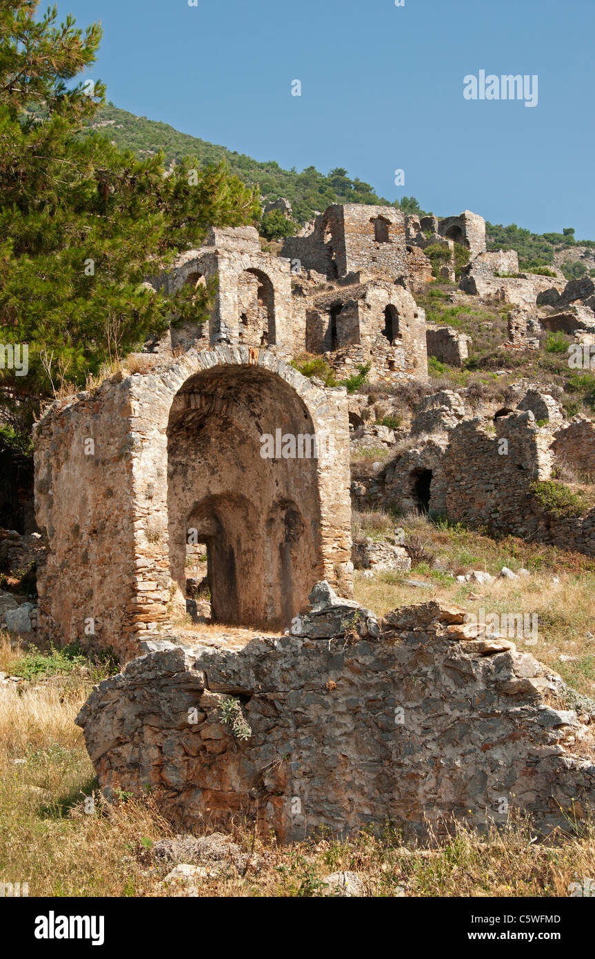 Anemurium Roman Provinz des rauhen Kilikien Türkei türkische Anamur Stockfoto