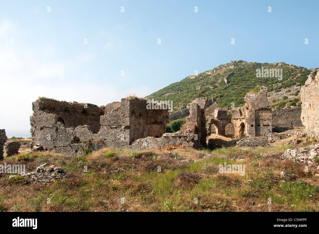 Anemurium Roman Provinz des rauhen Kilikien Türkei türkische Anamur Stockfoto