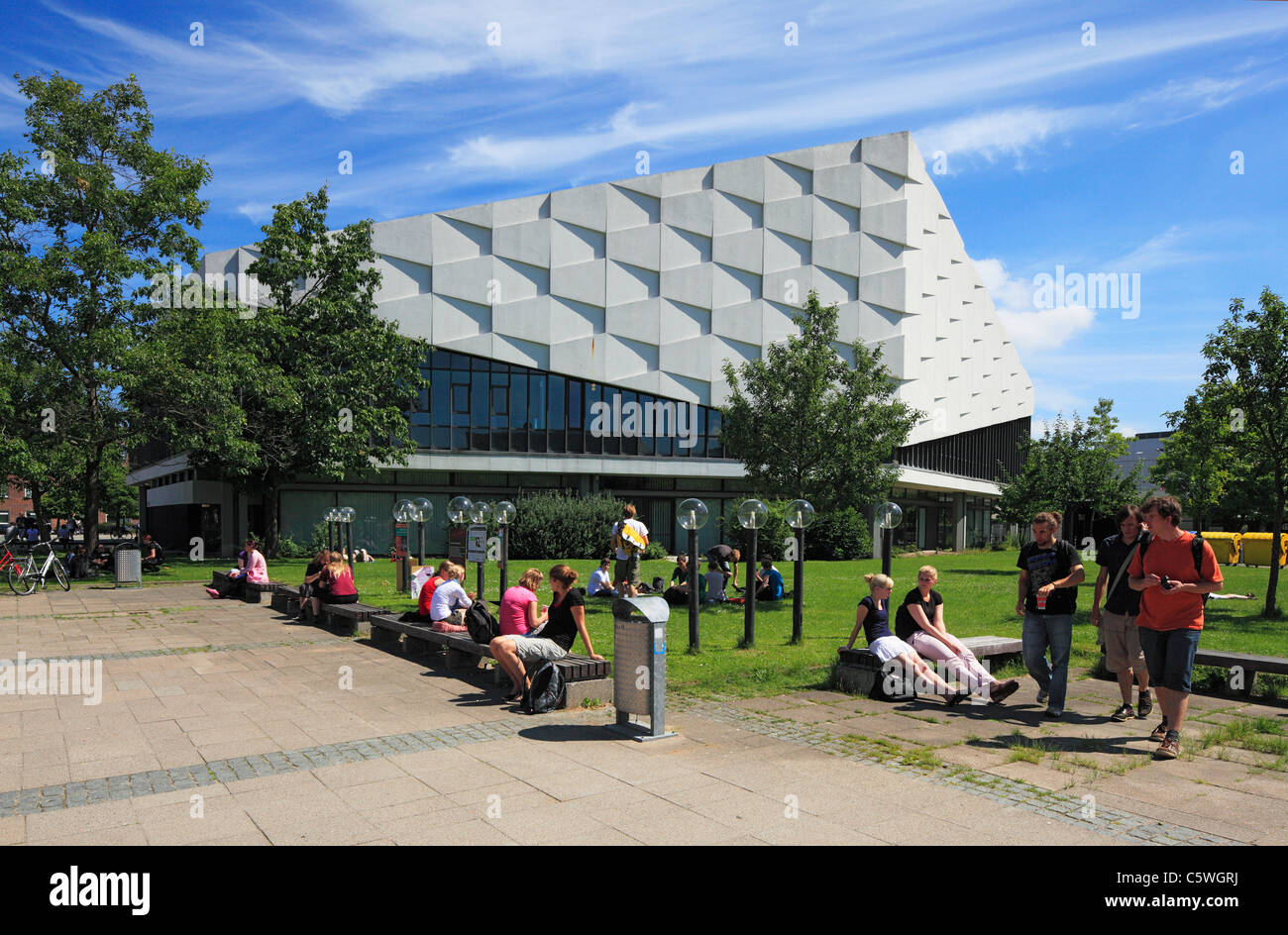 D-Kiel, Kieler Förde, Ostsee, Schleswig-Holstein, Christian-Albrechts-Universität, Campus, Audimax, Auditorium Maximum, Studenten Stockfoto