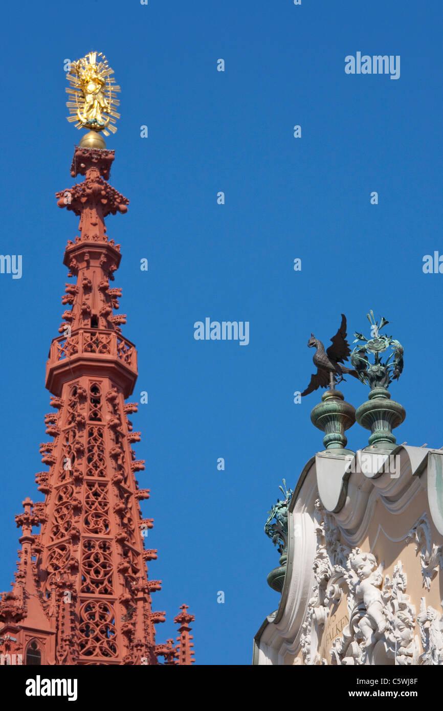 Deutschland, Bayern, Franken, Würzburg, St. Mary Kapelle, Turm Stockfoto