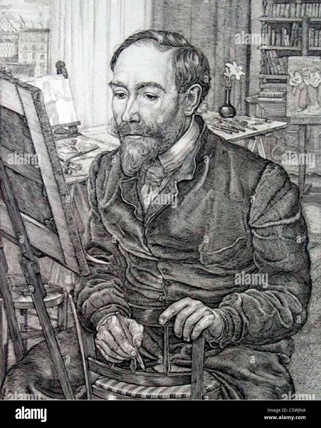 THEOPHILE STEINLEN (1859-1923) Schweiz geborene französische Jugendstil Maler und print maker Stockfoto