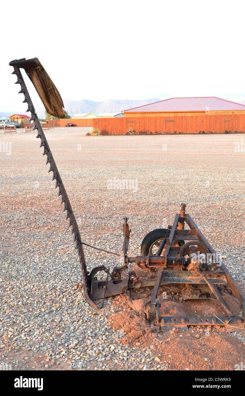 Antiker Bauernhof Ausrüstung Fräser Stockfoto