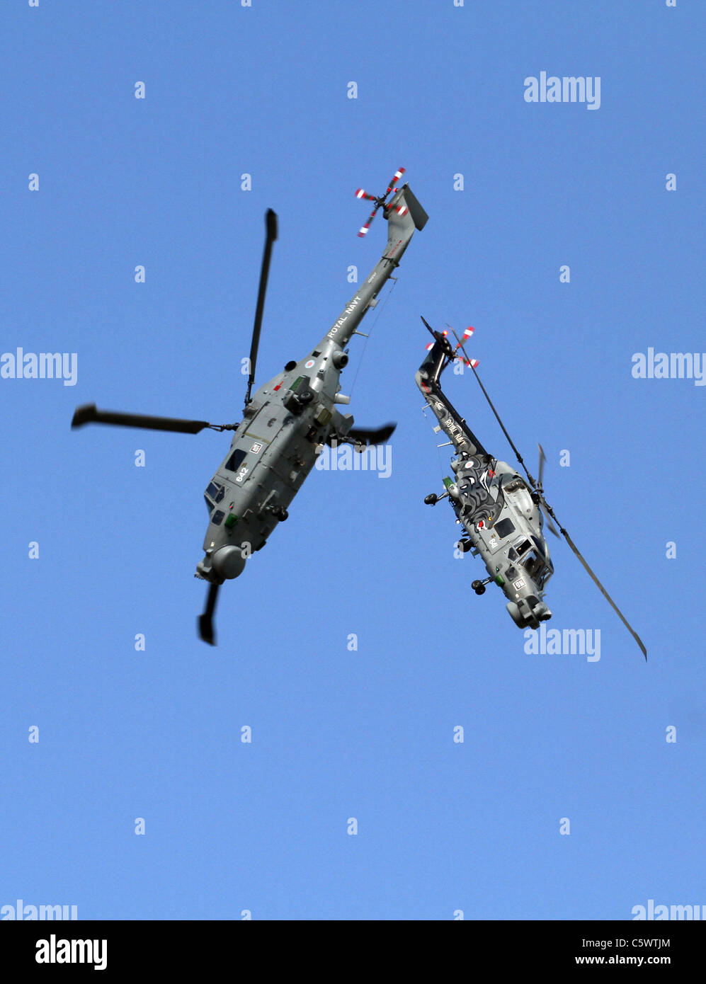 WESTLAND LYNX HMA8S Hubschrauber schwarze Katzen DISPLAY TEAM 2. Juli 2011 Stockfoto