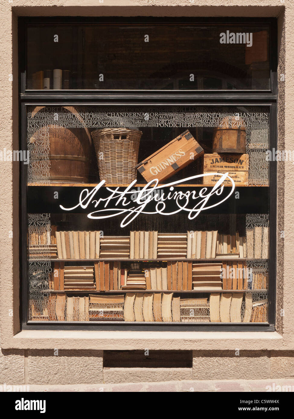 Saint-Malo Schaufenster Brittany France Stockfoto