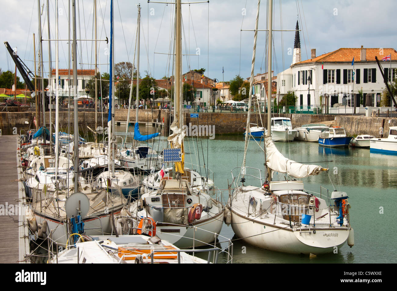 Ars En Re Harbor, Ile de Ré, Charentes Maritime Abteilung, Frankreich Stockfoto