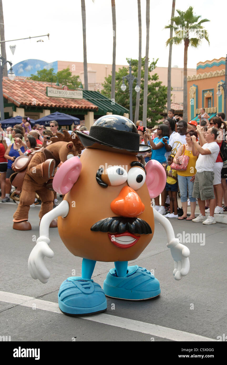 Disney Pixar Countdown für fun-Parade Herr Potato head Walt Disney World Resort entfernt parkt Hollywood-Studios Stockfoto