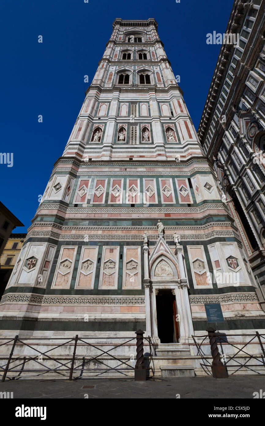 Campanile des Doms Santa Maria Del Fiore. Florenz, Italien Stockfoto