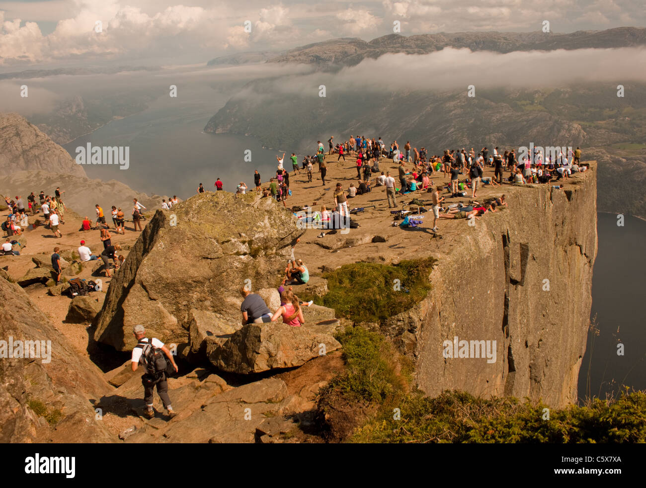 Preikestolen (Preikestolen), Norwegen Stockfotografie - Alamy
