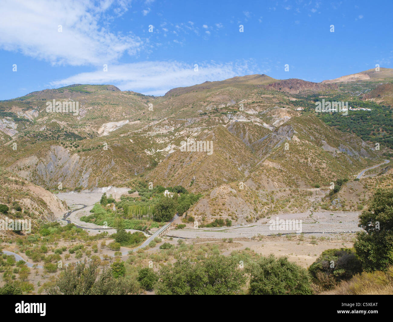 kargen Hügellandschaft in Andalusien, Spanien, Andalusien Stockfoto