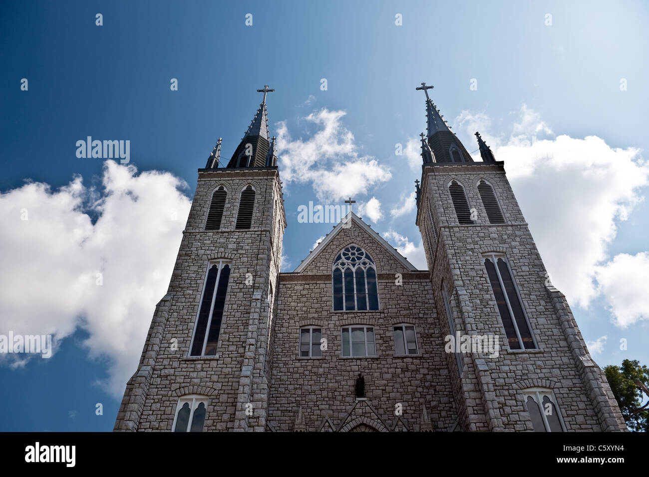 Saint-Paul-Kathedrale in Midland Ontario, legen Pilger Stockfoto