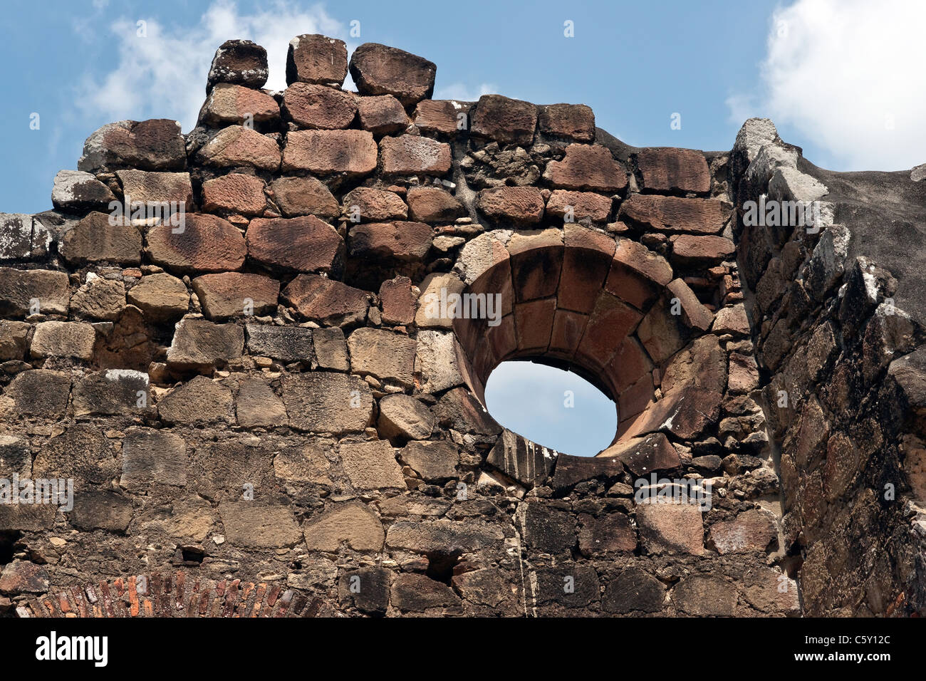 Alte Gebäude Ruinen im alten Panama-Stadt Stockfoto