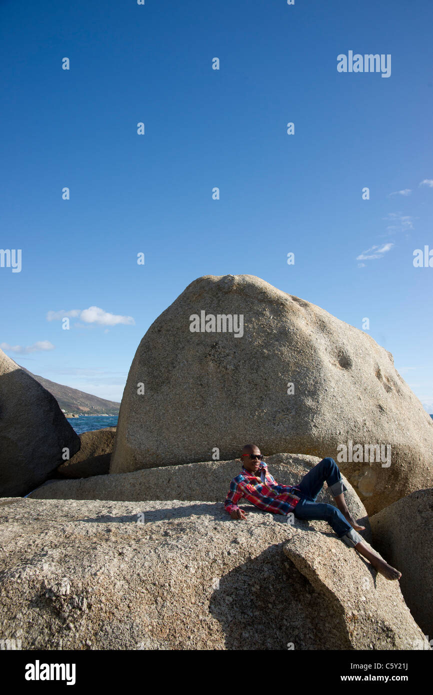 Erwachsene, afrikanisch, amerikanisch, attraktiv. Stockfoto