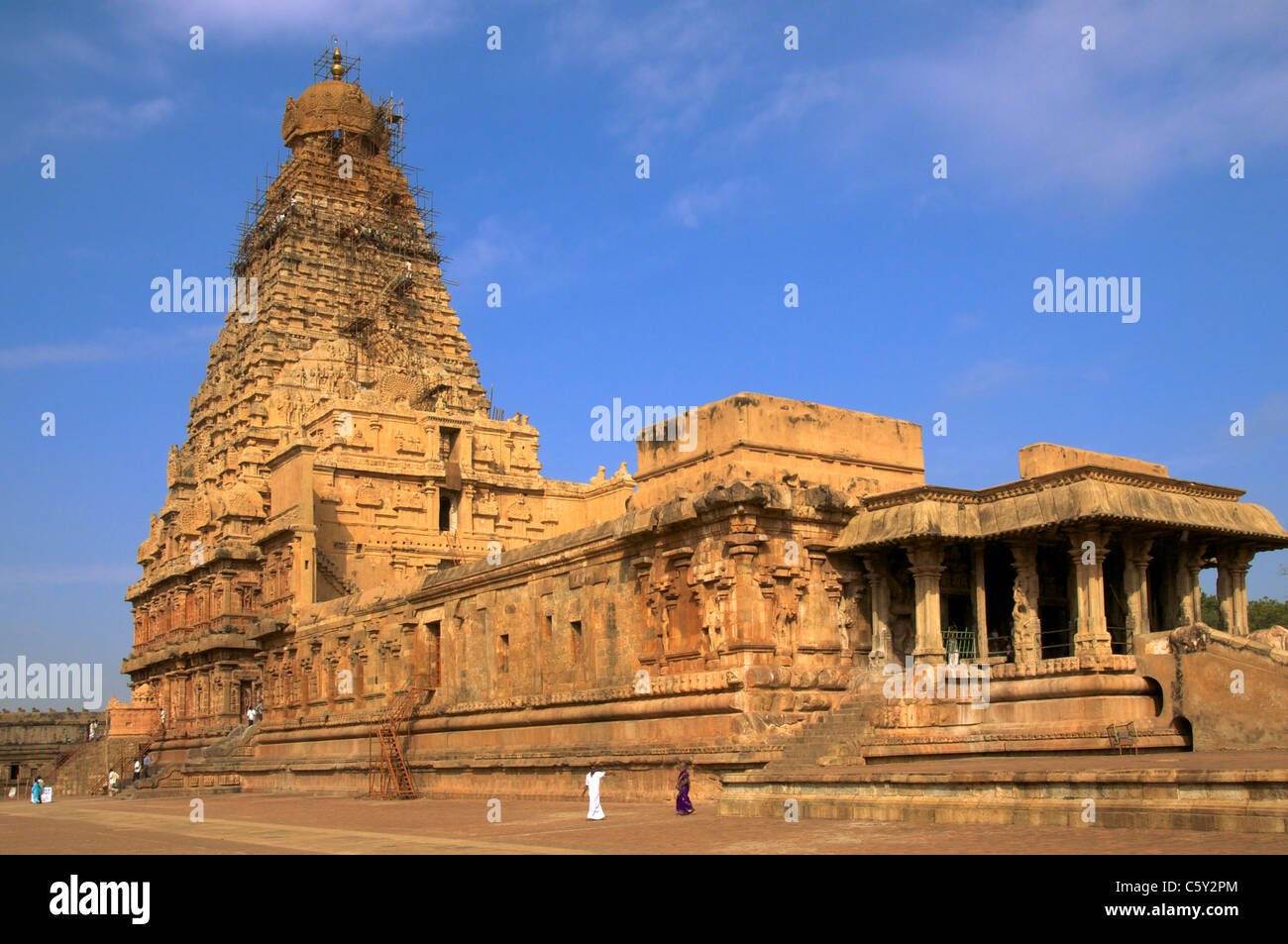 Der Vimana Brihadishwara-Tempel Thanjavur Tamil Nadu Süd-Indien Stockfoto